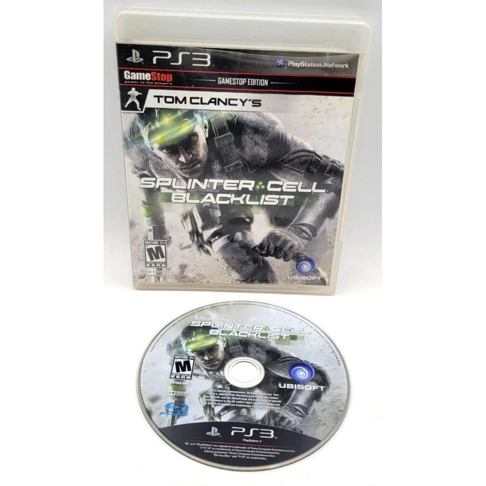 Splinter Cell: Blacklist GameStop Edition  PS3 PLAYSTATION 3 GAME & CASE
